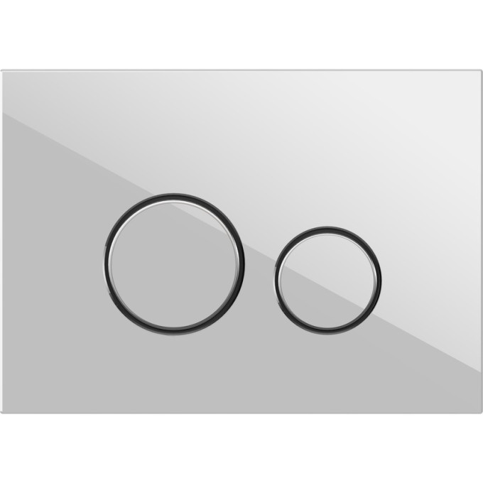 Кнопка CERSANIT TWINS для LINK PRO/VECTOR/LINK/HI-TEC стекло белый 64116