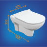 Комплект CERSANIT ITY CO DPL EO slim инсталляция AQUA 40 SMART M кнопка ESTETICA пластик белый с рамкой хром 69313