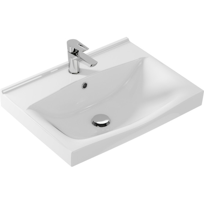Раковина CERSANIT универсальная STRIM 60 1 отверстие S-UM-STR60/1-w