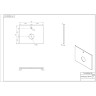 Столешница CERSANIT WOOD из керамогранита Spirit 60x45x2 орех матовый 64187